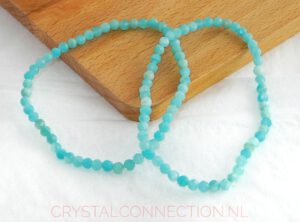 Amazoniet armband facet 4mm