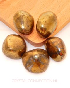 Apachengold trommelsteen