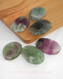 Fluoriet regenboog schijfsteen