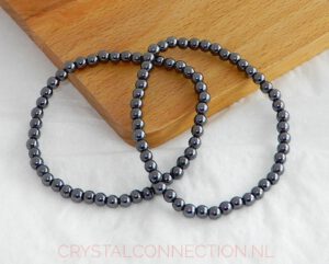 Hematiet kogelarmbanden