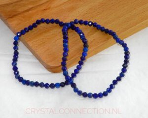 Lapis lazuli armband facet geslepen 4mm
