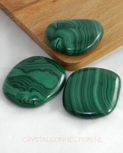 Malachiet schijfsteen