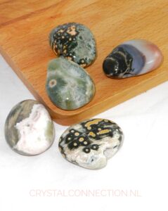 Oceaan jaspis doorboorde hanger