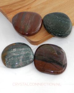 Bonte jaspis schijfsteen