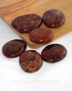 Breccie Jaspis schijfsteen