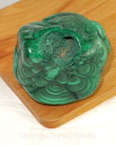 Malachiet geslepen onderkant