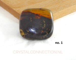 Blauwe barnsteen trommelsteen